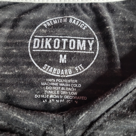 Dikotomy men's medium dark gray and heather gray shirt - Picture 3 of 7